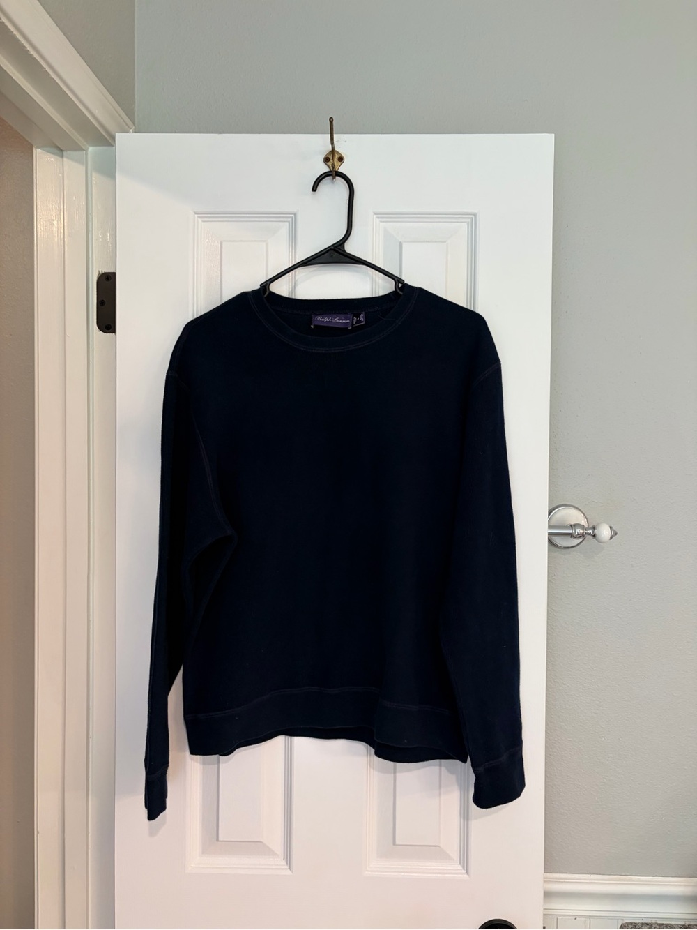Ralph Lauren Purple Label Crewneck Sweatshirt Navy Men’s Large Italy